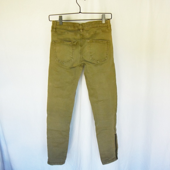 BDG Army Green Skinny Pants - Picture 3 of 6